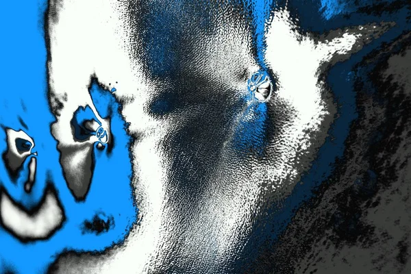 抽象的な青と黒のテクスチャ グランジの背景 コピースペースの壁紙 — ストック写真