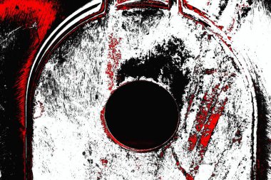 Soyut grunge arkaplanı. Monokrom dokusu. Siyah ve kırmızı desenli arka plan