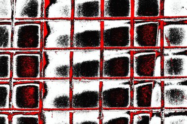 Soyut grunge arkaplanı. Monokrom dokusu. Siyah ve kırmızı desenli arka plan