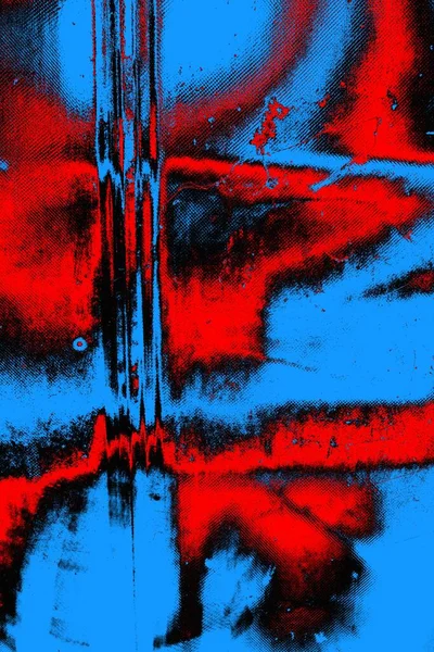 Abstrato Textura Azul Vermelho Fundo Grunge Papel Parede Espaço Cópia — Fotografia de Stock