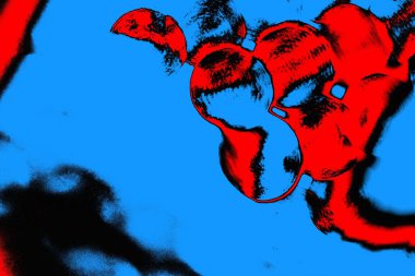 soyut mavi ve kırmızı doku, grunge arkaplan, boşluk duvar kağıdını kopyala