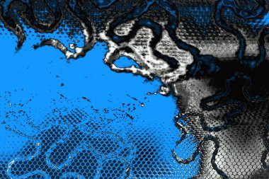 soyut mavi arkaplan, uzay duvar kağıdını kopyala