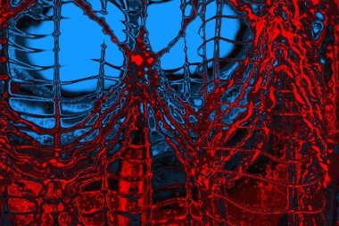 soyut mavi ve kırmızı doku, grunge arkaplan, boşluk duvar kağıdını kopyala