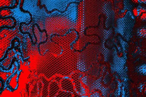 Abstrato Textura Azul Vermelho Fundo Grunge Papel Parede Espaço Cópia — Fotografia de Stock