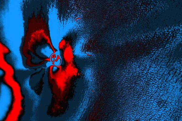 Abstrakcyjna Niebiesko Czerwona Faktura Grunge Tło Kopiowanie Tapety — Zdjęcie stockowe