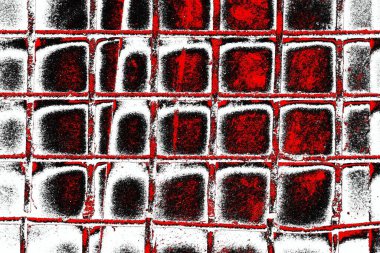 Soyut grunge arkaplanı. Monokrom dokusu. Siyah ve kırmızı desenli arka plan