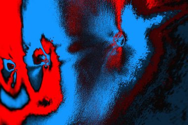 soyut mavi ve kırmızı doku, grunge arkaplan, boşluk duvar kağıdını kopyala