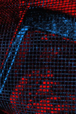 soyut mavi ve kırmızı doku, grunge arkaplan, boşluk duvar kağıdını kopyala