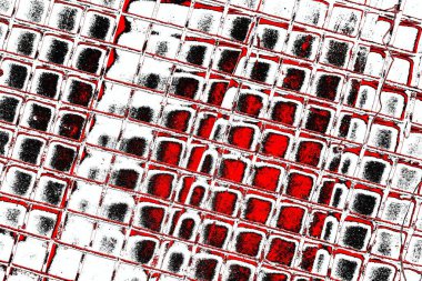 Soyut grunge arkaplanı. Monokrom dokusu. Siyah ve kırmızı desenli arka plan