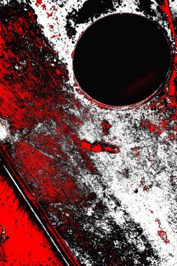 Soyut grunge arkaplanı. Monokrom dokusu. Siyah ve kırmızı desenli arka plan