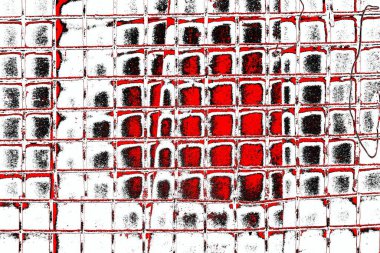 Soyut grunge arkaplanı. Monokrom dokusu. Siyah ve kırmızı desenli arka plan