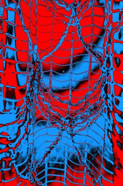 soyut mavi ve kırmızı doku, grunge arkaplan, boşluk duvar kağıdını kopyala