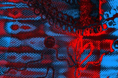 soyut mavi ve kırmızı doku, grunge arkaplan, boşluk duvar kağıdını kopyala