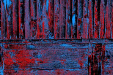 Soyut kırmızı ve mavi renkli pejmürde bir doku. Grunge arkaplanı, metin veya reklam için boşluk resmini kopyala