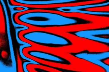 Soyut kırmızı ve mavi renkli pejmürde bir doku. Grunge arkaplanı, metin veya reklam için boşluk resmini kopyala