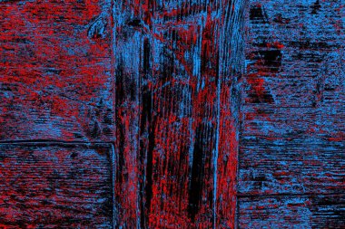 Soyut kırmızı ve mavi renkli pejmürde bir doku. Grunge arkaplanı, metin veya reklam için boşluk resmini kopyala