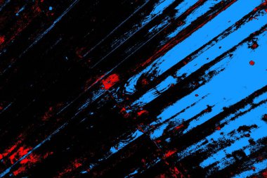 Soyut kırmızı ve mavi renkli pejmürde bir doku. Grunge arkaplanı, metin veya reklam için boşluk resmini kopyala