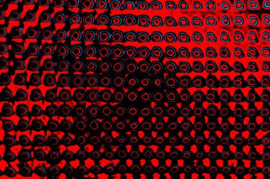 Kırmızı ve mavi renkli, soyut, esmer, pejmürde bir doku. Grunge arkaplanı, metin veya reklam için boşluk resmini kopyala