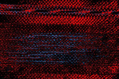 Kırmızı ve mavi renkli, soyut, esmer, pejmürde bir doku. Grunge arkaplanı, metin veya reklam için boşluk resmini kopyala