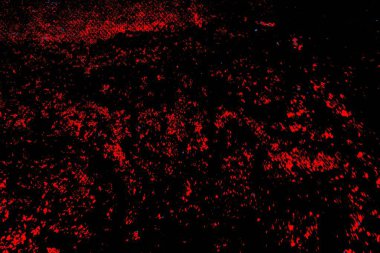 Kırmızı ve mavi renkli, soyut, esmer, pejmürde bir doku. Grunge arkaplanı, metin veya reklam için boşluk resmini kopyala