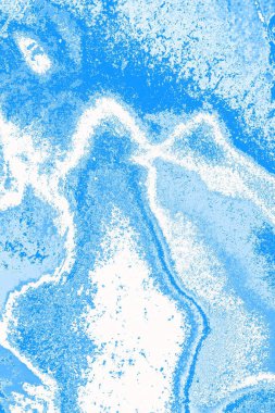 Soyut mavi donmuş su dokusu, grunge arkaplanı, uzay duvar kağıdını kopyala