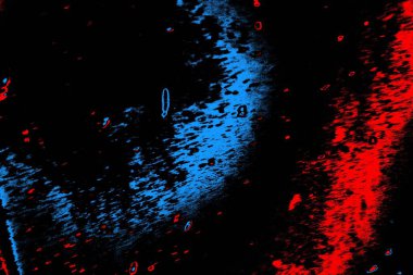 Soyut kırmızı ve mavi renkli pejmürde bir doku. Grunge arkaplanı, metin veya reklam için boşluk resmini kopyala