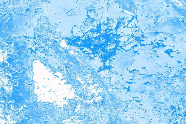 Abstrakt Blå Fryst Vatten Konsistens Grunge Bakgrund Kopia Utrymme Tapet — Stockfoto