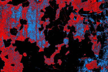 Karanlık tonlarda soyut, pejmürde bir doku. Grunge arkaplanı, metin veya reklam için boşluk resmini kopyala