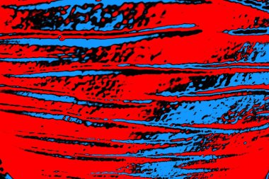 Kırmızı ve mavi renkli, soyut, esmer, pejmürde bir doku. Grunge arkaplanı, metin veya reklam için boşluk resmini kopyala