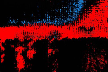 Kırmızı ve mavi renkli, soyut, esmer, pejmürde bir doku. Grunge arkaplanı, metin veya reklam için boşluk resmini kopyala