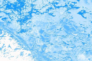 Soyut mavi donmuş su dokusu, grunge arkaplanı, uzay duvar kağıdını kopyala