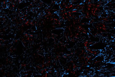 Soyut kırmızı ve mavi renkli pejmürde bir doku. Grunge arkaplanı, metin veya reklam için boşluk resmini kopyala