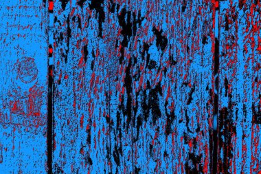 Soyut kırmızı ve mavi renkli pejmürde bir doku. Grunge arkaplanı, metin veya reklam için boşluk resmini kopyala