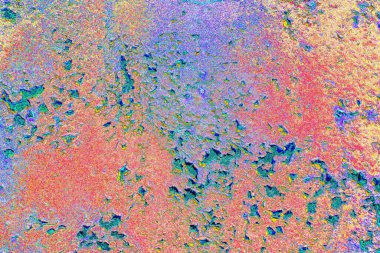 Çizik ve çatlaklarla metal doku