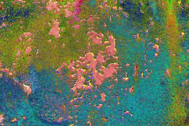 Çizik ve çatlaklarla metal doku