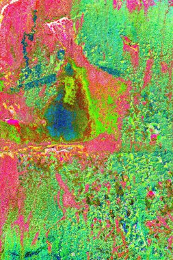 Dökülen boya paslı metal dokusu