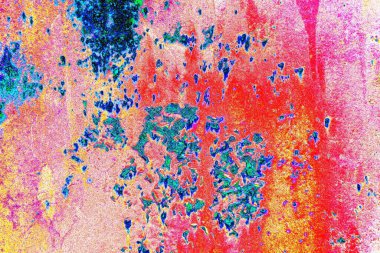 Dökülen boya paslı metal dokusu