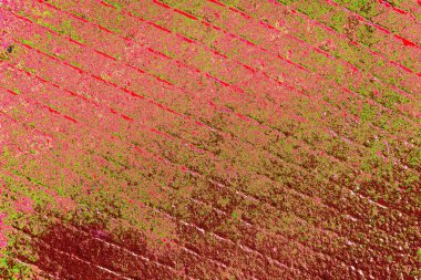 Çizik ve çatlaklarla metal doku