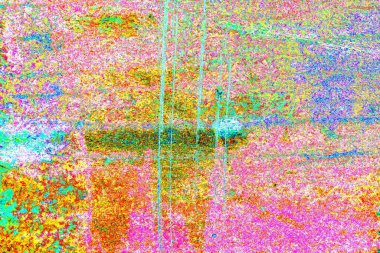 Mavi renklerin soyut suluboya paleti, karışık renk, arkaplan, vektör illüstrasyonu, bir renk karışımı