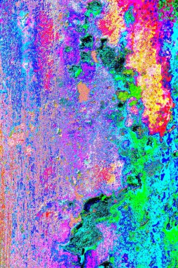 Çizik ve çatlaklarla metal doku