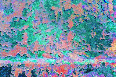 Çizik ve çatlaklarla metal doku