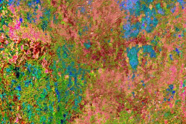 Çizik ve çatlaklarla metal doku