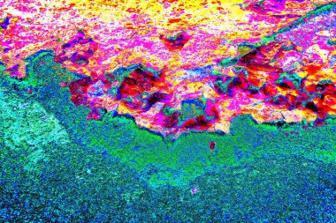 Yaratıcı ve tasarım sanatı, eski duvar dokusu. Duvar kağıdı için soyut renkli doku arkaplanı. 