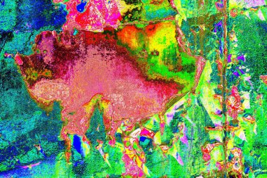 Dökülen boya paslı metal dokusu