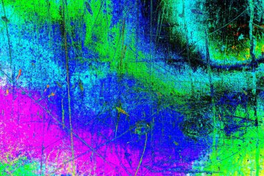 Çizik ve çatlaklarla metal doku