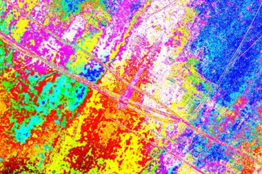 Karışık renklerin soyut suluboya paleti, arkaplan, vektör illüstrasyonu