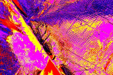 Kırışık kırmızı polietilen film dokusu