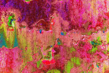 Dökülen boya paslı metal dokusu