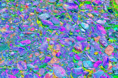 Doğada kayalık yol