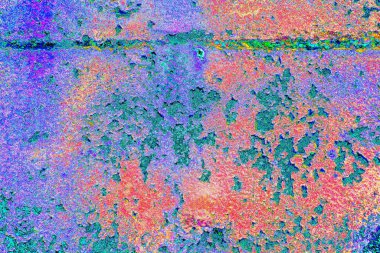 Çizik ve çatlaklarla metal doku